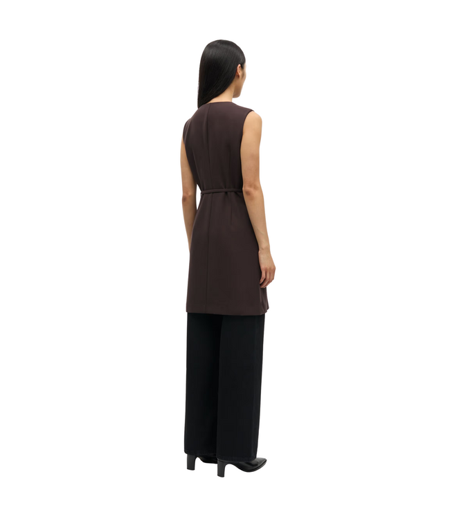 Saruma Short Dress Black Coffee