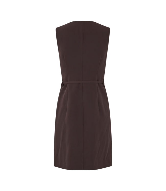 Saruma Short Dress Black Coffee