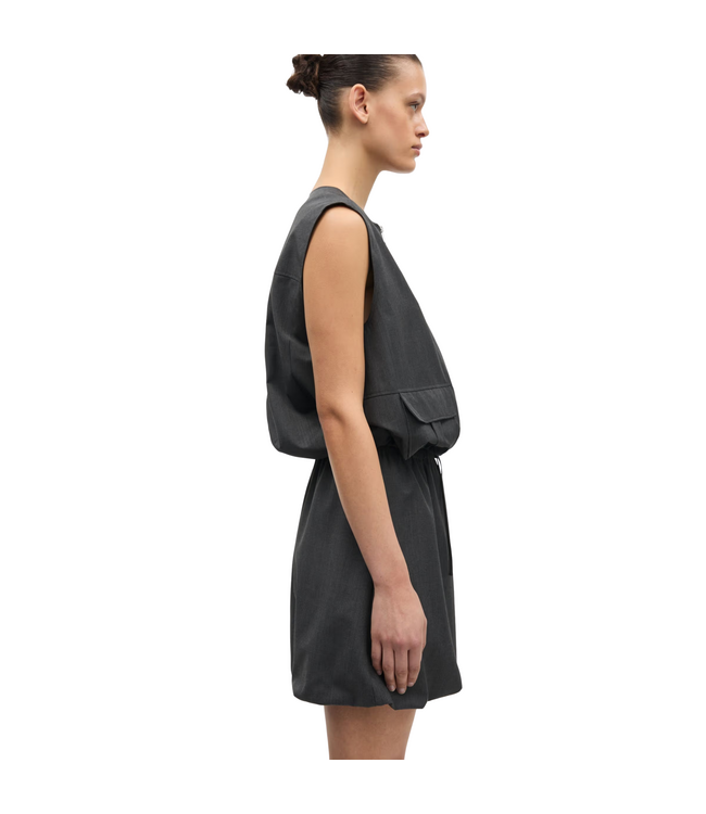 Sakelly Vest Dark Grey Mel