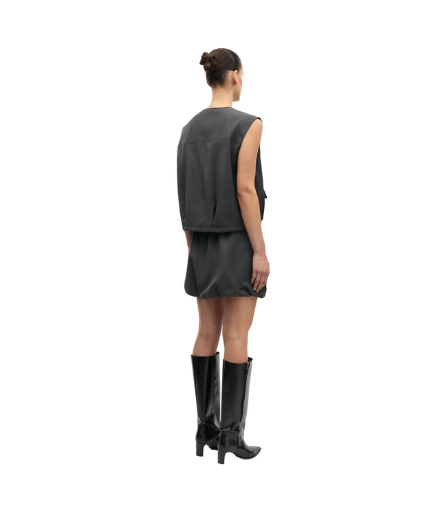 Sakelly Vest Dark Grey Mel