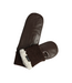 Sandro Mitten Dark Brown