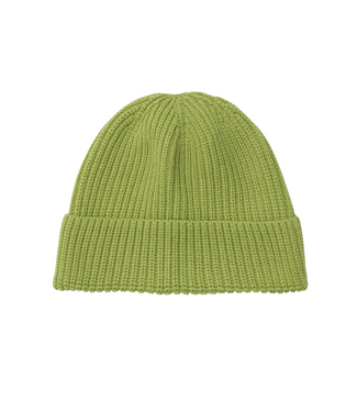 Organic Basics Soft Knit Fluffy Beanie Matcha Green