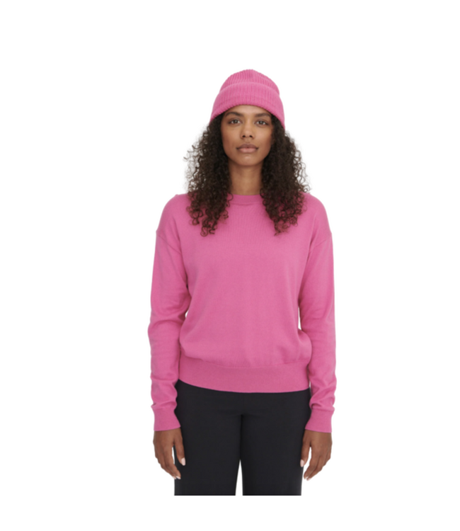 Soft Knit Fluffy Beanie Pink