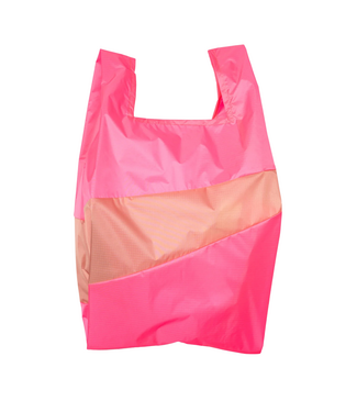 Susan Bijl The New Shopping Bag Fluo Pink&Try L