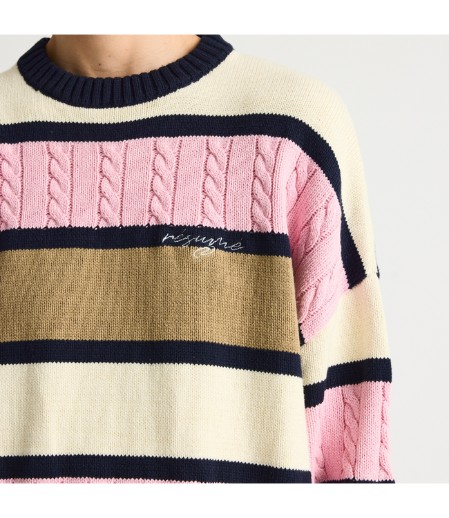 Karlo Knit Pullover Multi Pink