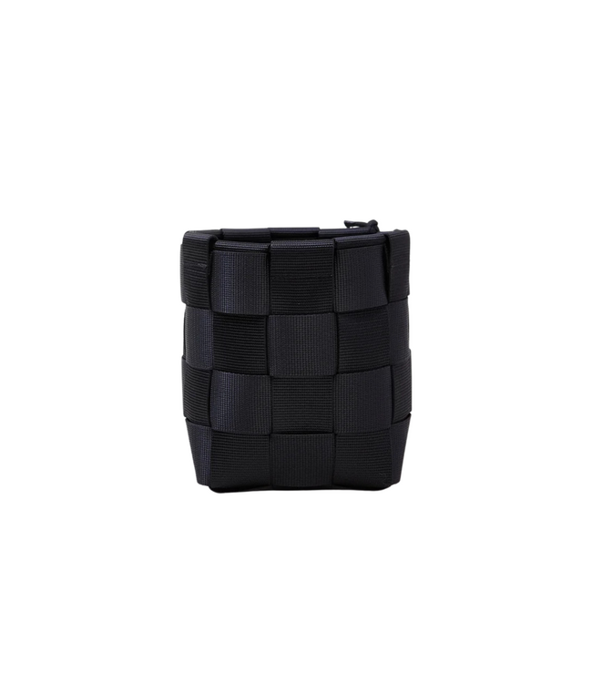 WIDE WEB.SMALL.RECTANGLE BASKET  lead black