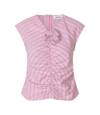 Modström Starle Top Pink Stripe - Size XS
