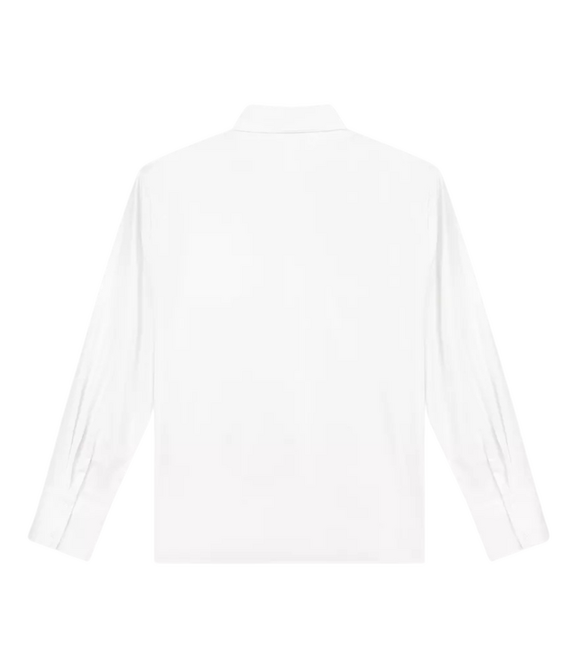 Drapey Asymmetric Shirt Optical White