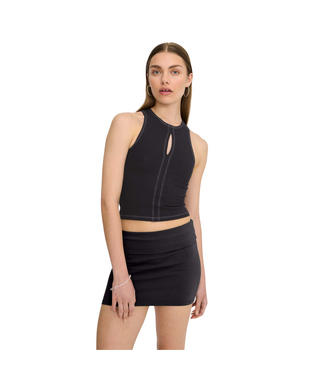 Organic Basics Core Cut-Out Tank Black