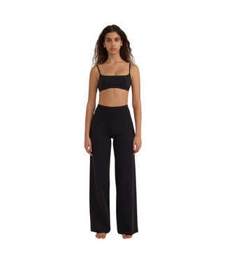 Organic Basics Core Straight Leg Pants Black