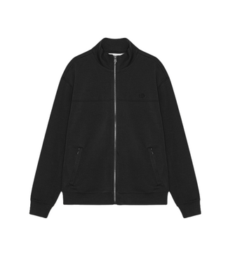 Organic Basics Track Zip Jacket Black