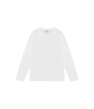 Organic Basics True Heavy Boxy Long Sleeve Tee White