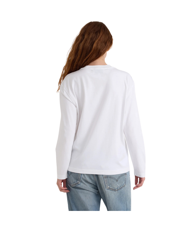 True Heavy Boxy Long Sleeve Tee White