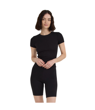 Organic Basics Core Rib Tee Black