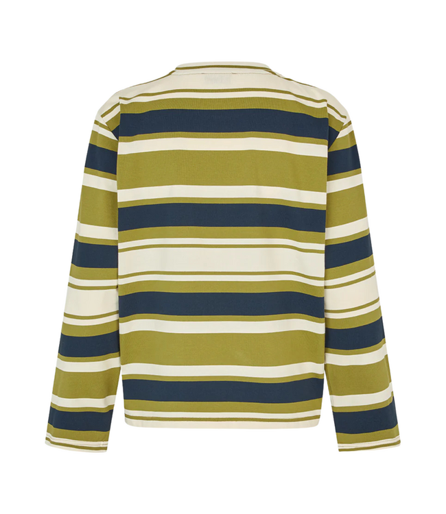 Urban Stripe LS Tarragon Navy Stripe