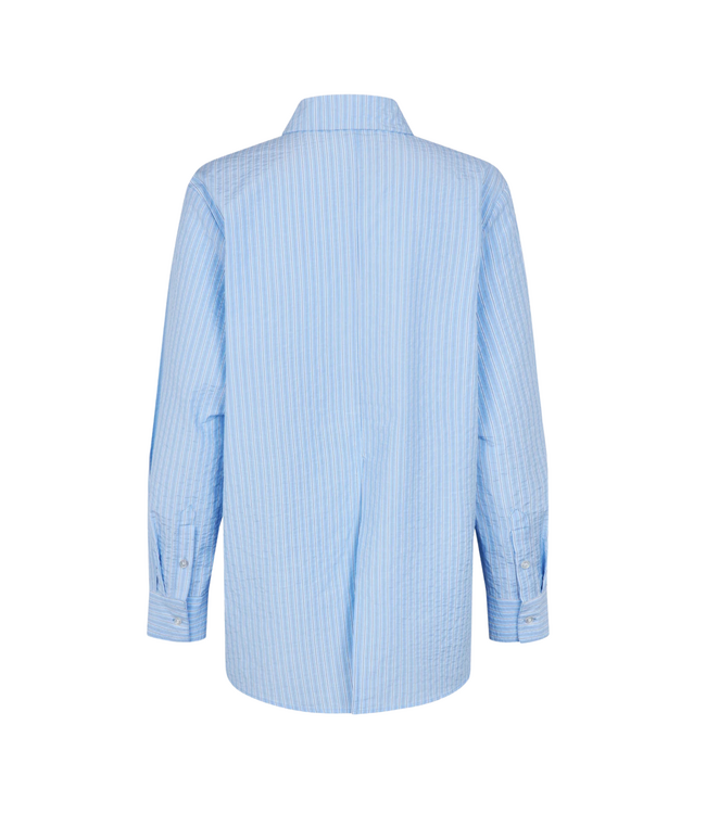 Vigge Stripe Shirt Blue And White Stripe