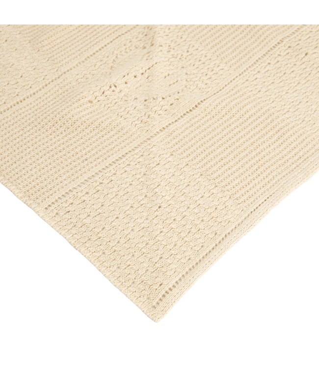 Face Logo Knit Bandana Off White