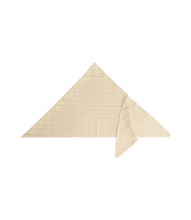Face Logo Knit Bandana Off White