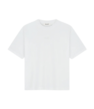 Olaf Brushstroke Graphic Boxy Tee Optical White