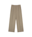 Linen Tailored Trousers Taupe - Size L