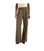 Linen Tailored Trousers Taupe - Size L