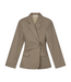 Olaf Asymmetric Linen Blazer Treehouse - Size XS