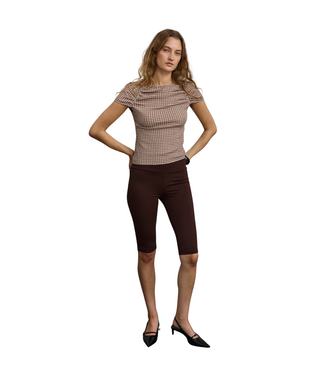 Hosbjerg Clara Top Brown Checks