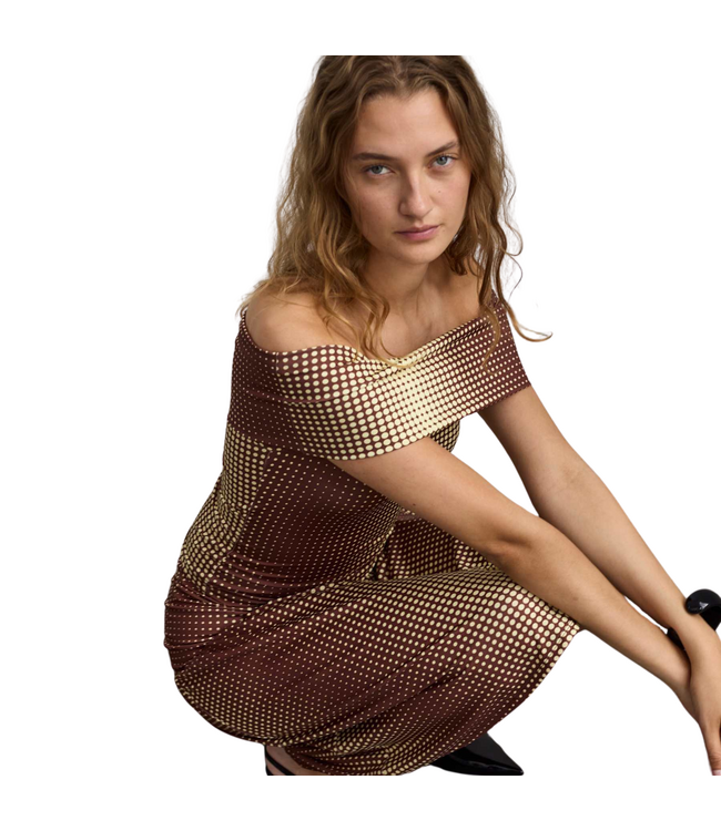 Bria Top Polkadot Print