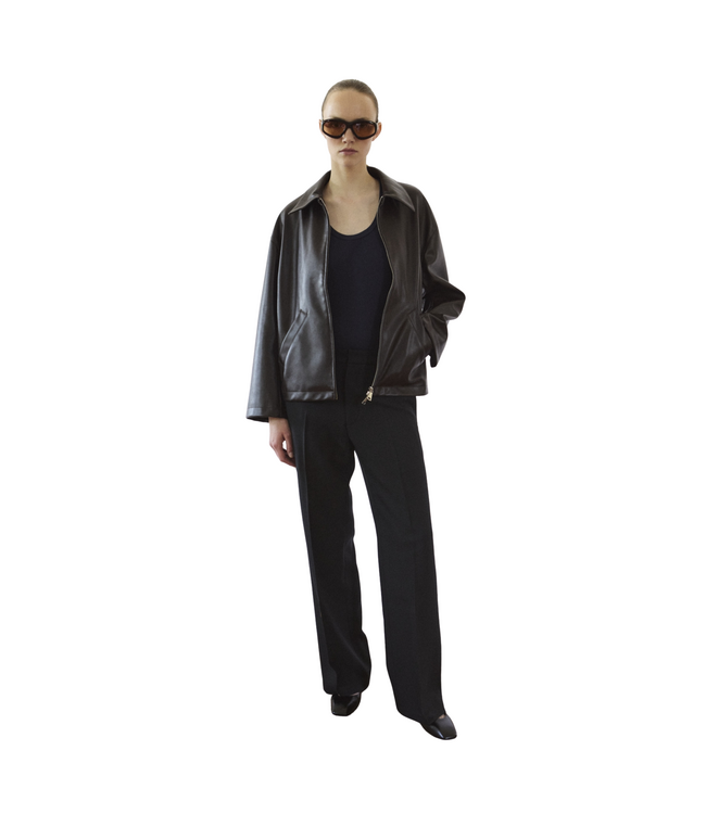 Shirt Jack Faux L Brown Burgundy