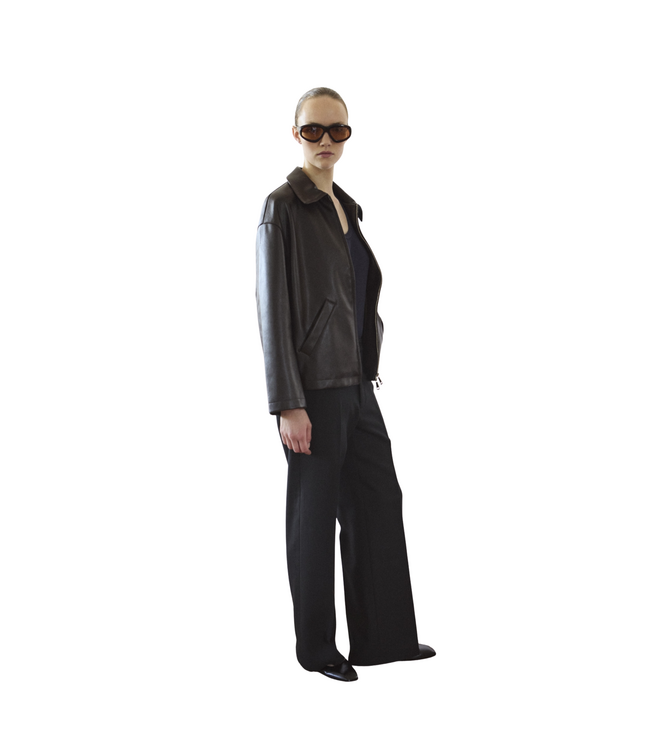 Shirt Jack Faux L Brown Burgundy