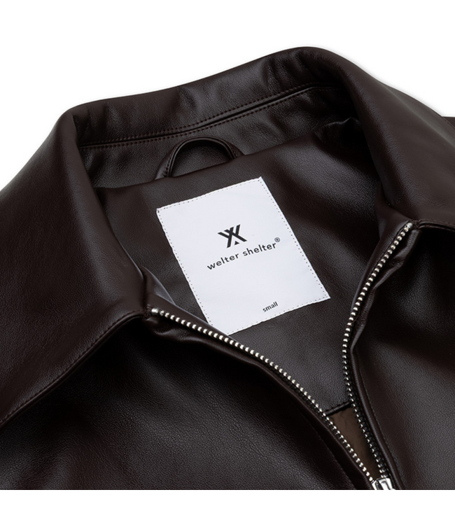 Shirt Jack Faux L Brown Burgundy