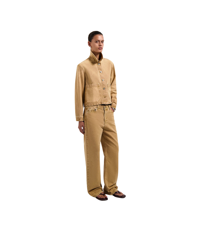 Monogram Washed Canvas Jacket Medal Bronze