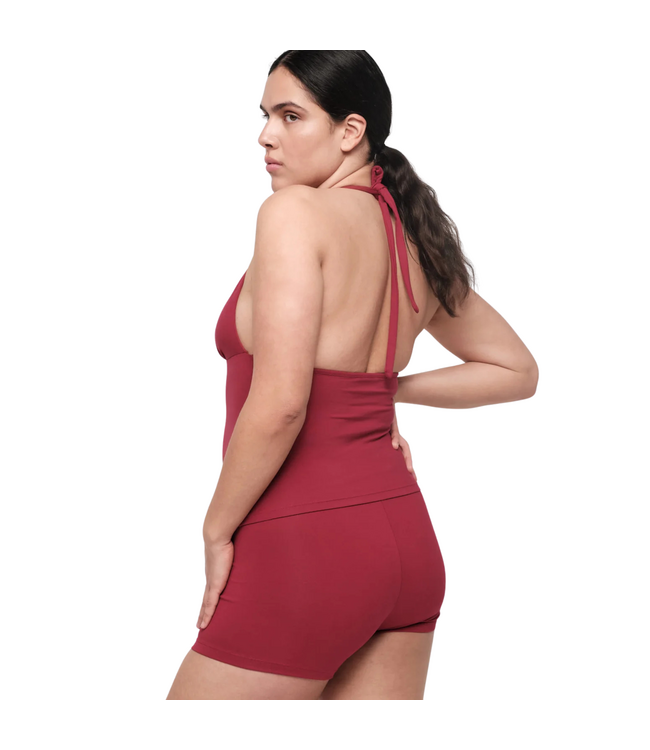 Core Tie Halter Hibiscus Kiss