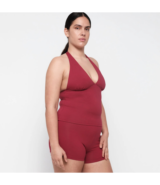 Core Tie Halter Hibiscus Kiss