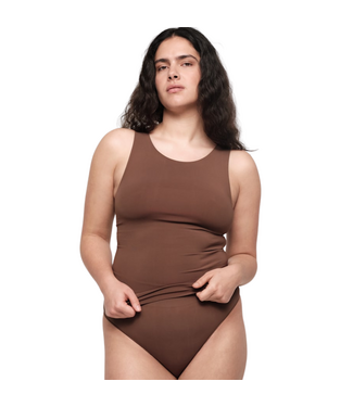 Organic Basics Smooth Tank Top Walnut