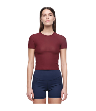Organic Basics Active Mesh Tee Summer Wine
