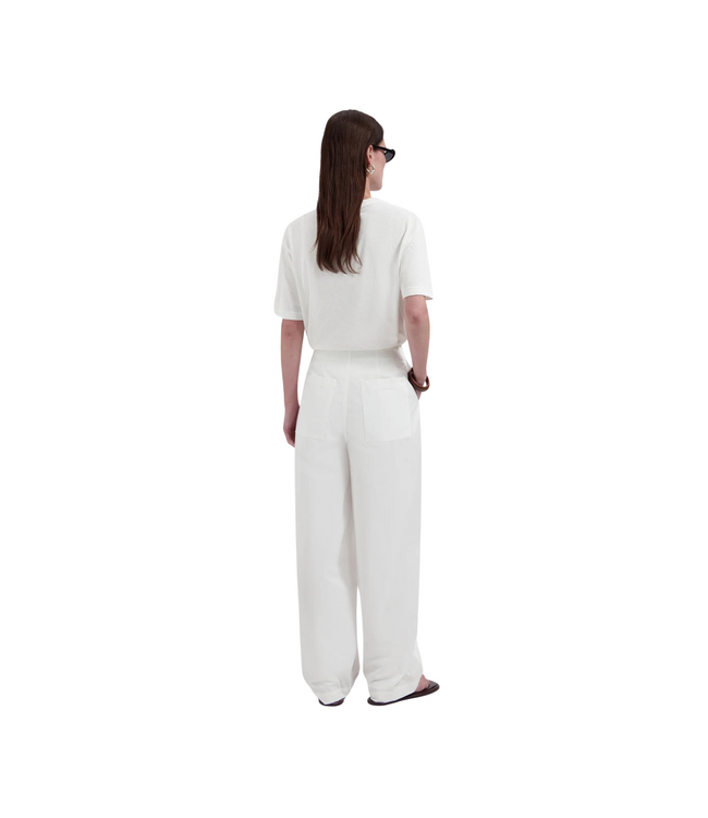 Barrel Leg Pants Optical White