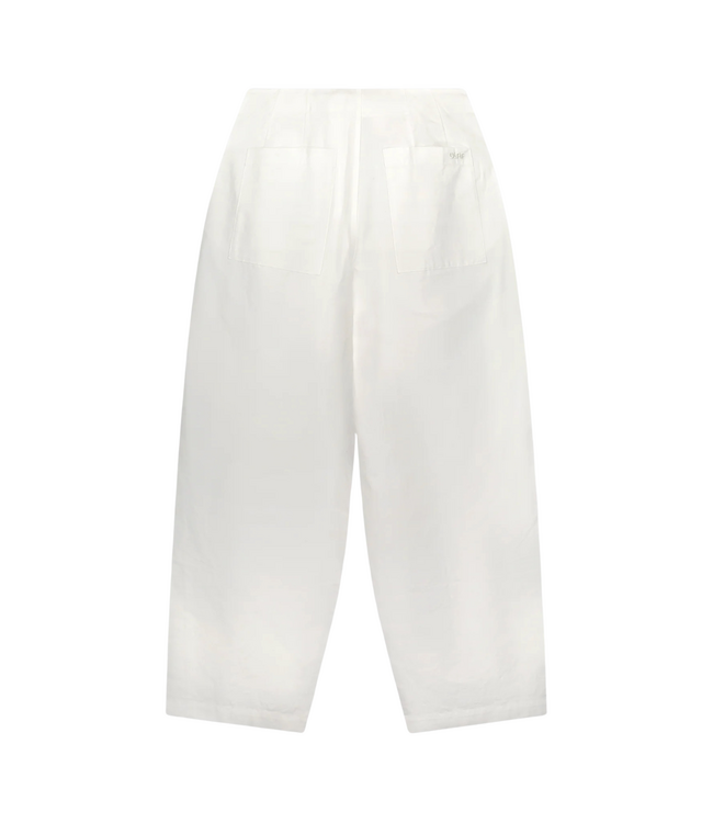 Barrel Leg Pants Optical White