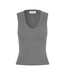 Igor V-Neck Top Dark Grey Melange