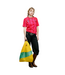 The New Shopping Bag Sunflower&Holly Green L