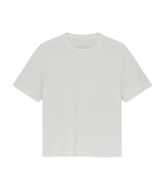 Olaf Retro Linen Boxy Tee Off White