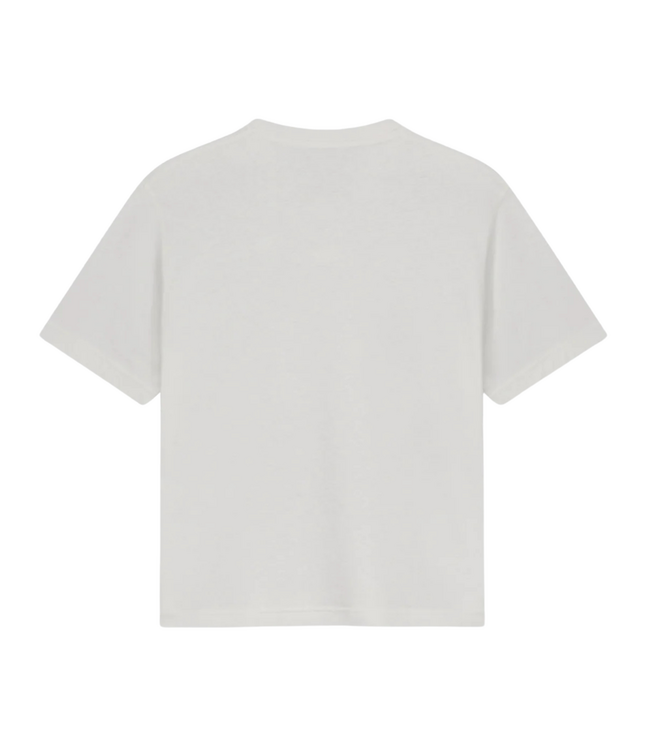 Retro Linen Boxy Tee Off White