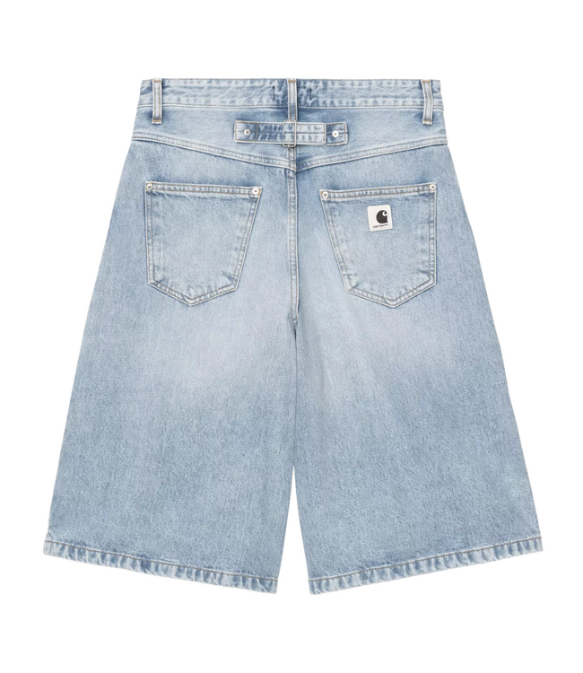Belmont Short Blue Heavy Worn Bleached