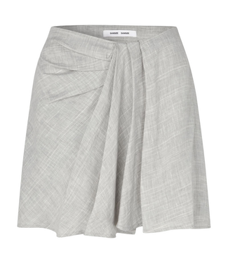 Samsoe Samsoe Sajben Skirt Light Grey Mel - Size L