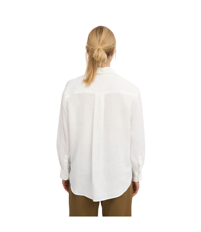 Linen Oversized Shirt Optical White
