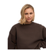 Organic Oversized Crew Coffee Brown