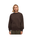 Organic Oversized Crew Coffee Brown