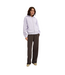 Organic Straight Leg Sweatpants Coffee Brown
