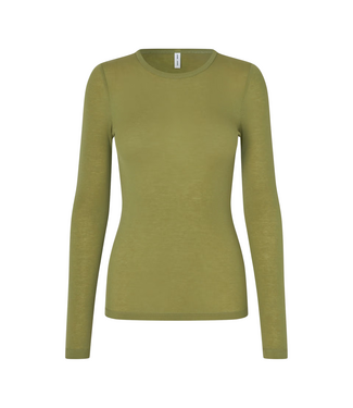 Samsoe Samsoe Sadou Tshirt LS Mosstone