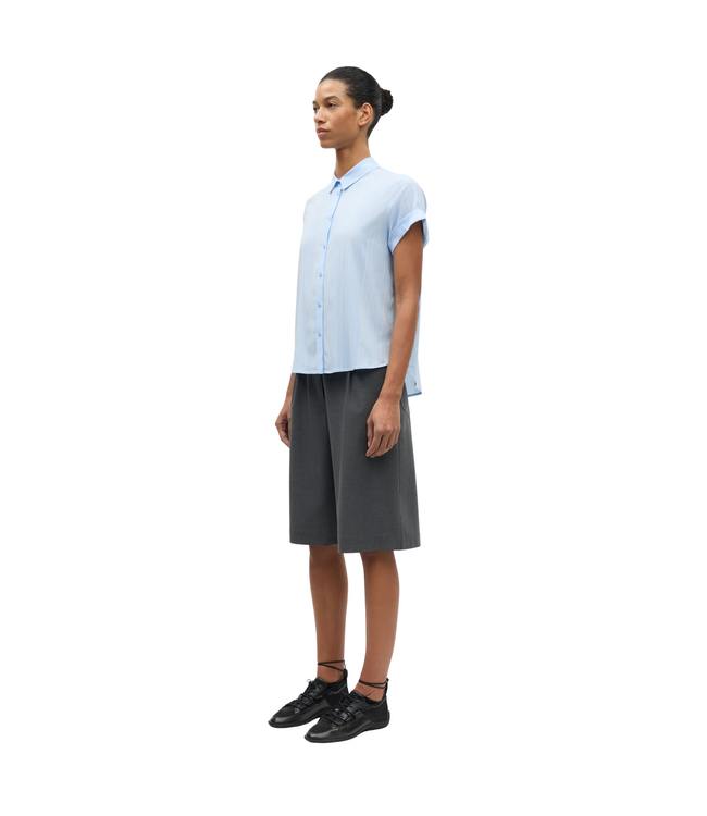 Saharper Pleatshorts Omrbe Blue